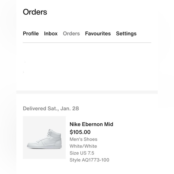 Nike Ebernon Mid 'Triple White' - US 7.5 - Picture 12 of 12